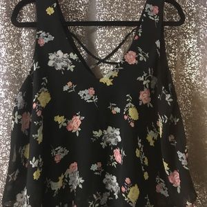 V-Neck Blouse with an “X” design on the back!